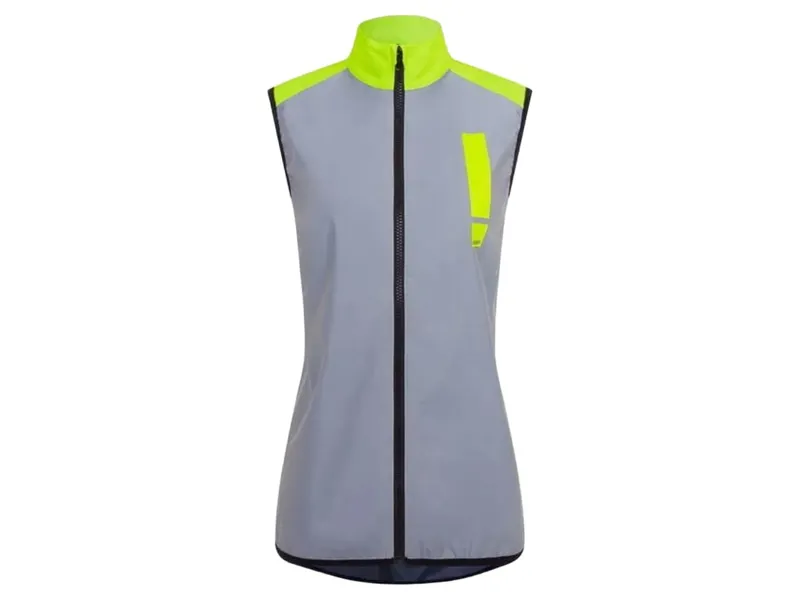 Hump Women's Ultra Reflect Gilet in Silver Reflect/Hi-Viz Yellow