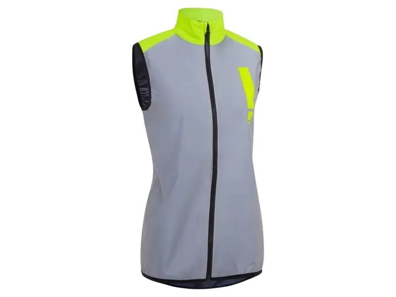 Hump Women's Ultra Reflect Gilet in Silver Reflect/Hi-Viz Yellow-1