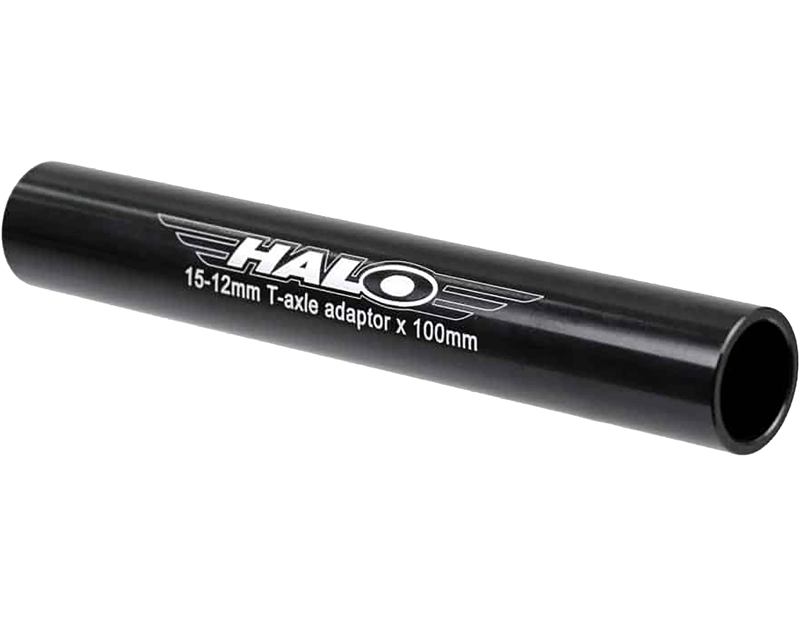 Halo 15-12mm Front T-Axle Adaptor Sleeve in Black