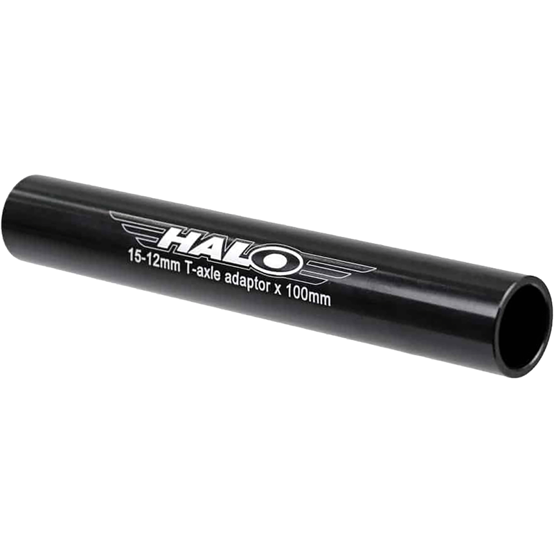 Balfes Bikes Halo 15-12mm Front T-Axle Adaptor Sleeve in Black | Free postage over £30, £10 off first order, price match & 0% finance.