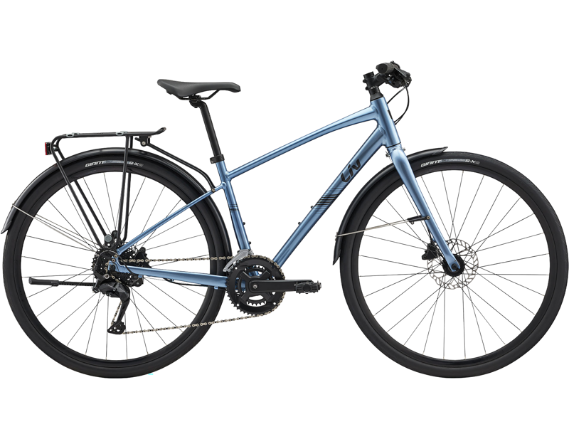 Balfes Bikes Liv Alight Disc 2 City Hybrid Bike 2026 in Frost Silver | Free postage over £30, £10 off first order, price match & 0% finance.