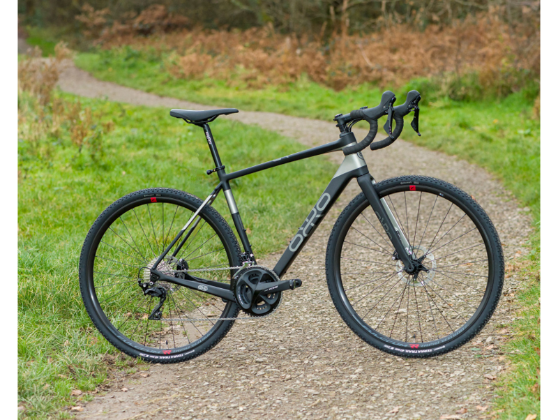 Orro Terra C R7100 105 RR9 Disc Carbon Gravel Bike 2023 in Matt Black Snowdonia Slate-4