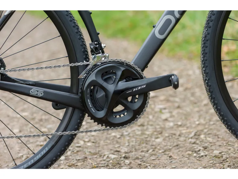 Orro Terra C R7100 105 RR9 Disc Carbon Gravel Bike 2023 in Matt Black Snowdonia Slate-2