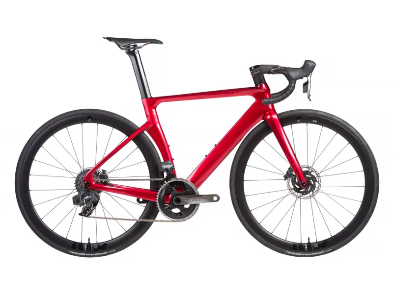 Orro Signature Venturi STC Ultegra-Di2 Airbeat Road Bike 2023 in Candy Red