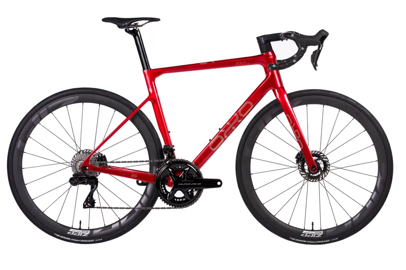Orro Gold STC Dura Ace Zipp Road Bike 2024 in Flame Red