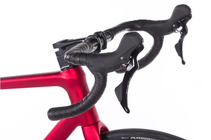 Orro Gold EVO 105 R7120 Road Bike 2025 in Black/Red-1