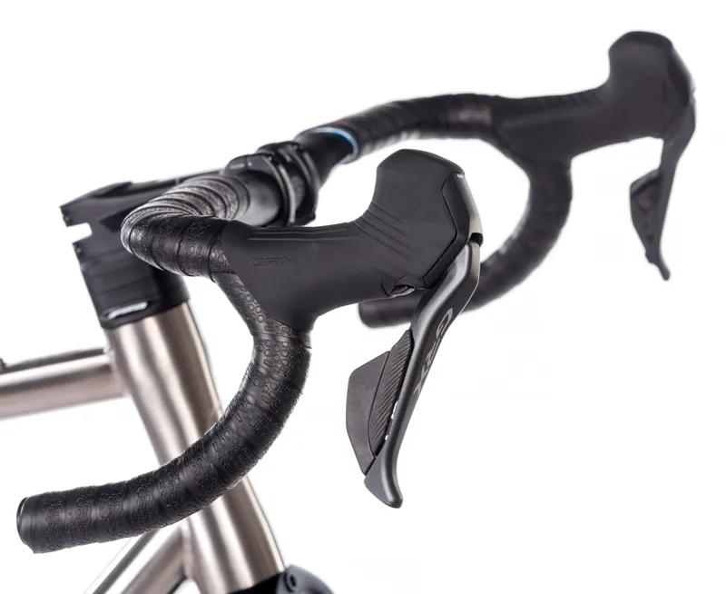 Orro Terra Ti GRX 825 Di2 Gravel Bike 2025 in Raw Titanium-1