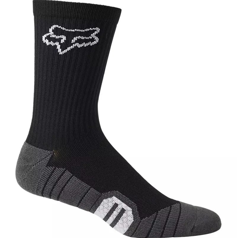 Fox Racing 8 In Ranger Cushion Socks in Black