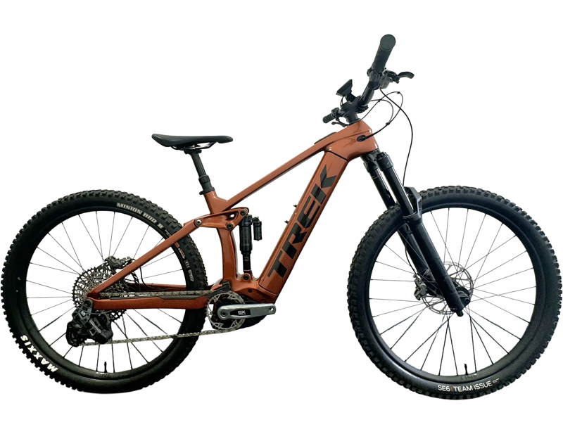 Balfes Bikes EX DEMO Trek Rail 9.8 GX AXS T-Type Electric Full Suspension Mountain Bike Medium 2025 in Pennyflake | Free postage over £30, £10 off first order, price match & 0% finance.