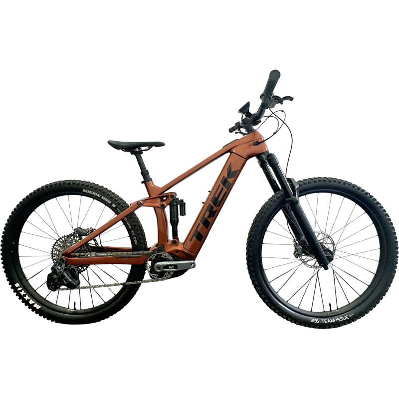 Balfes Bikes EX DEMO Trek Rail 9.8 GX AXS T-Type Electric Full Suspension Mountain Bike Medium 2025 in Pennyflake | Free postage over £30, £10 off first order, price match & 0% finance.
