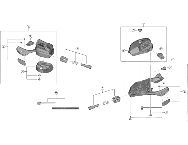 Balfes Bikes Shimano SL-M9100 right hand main lever pad and fixing screws | Free postage over £30, £10 off first order, price match & 0% finance.