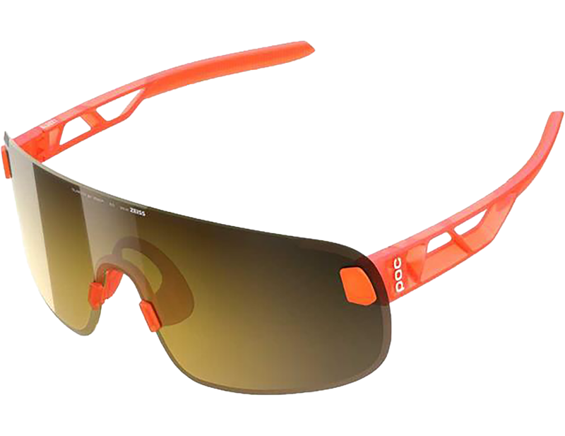 POC Elicit + in Fluo. Orange Translucent/Clarity Road/Partly Sunny Gold