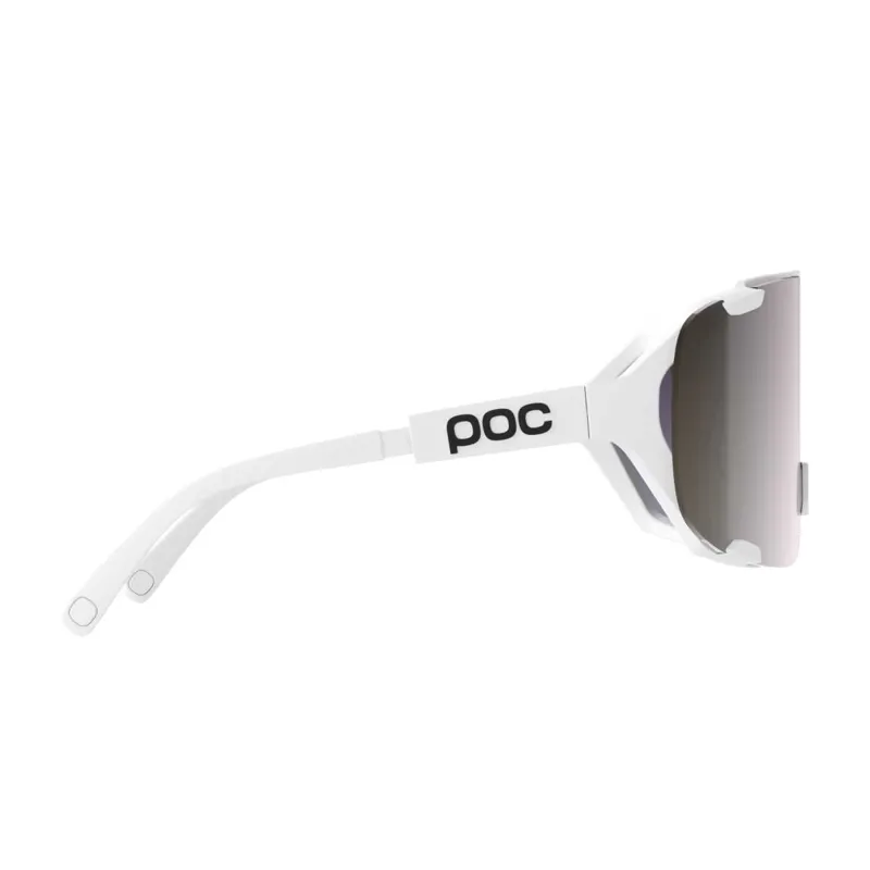 POC Devour Mid + in Hydrogen White/Clarity Road/Sunny Silver-2