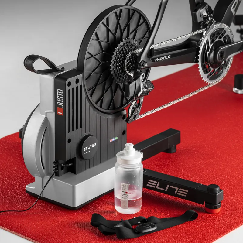 Elite Justo Direct Drive Interactive Trainer In Black/Silver-4