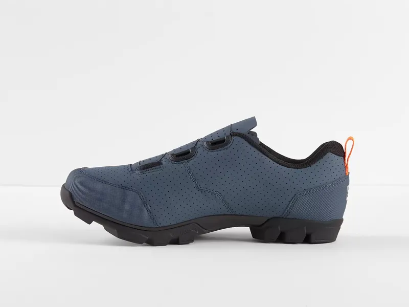 Bontrager Evoke Mountain Bike Shoe in Battleship Blue/Orange-1