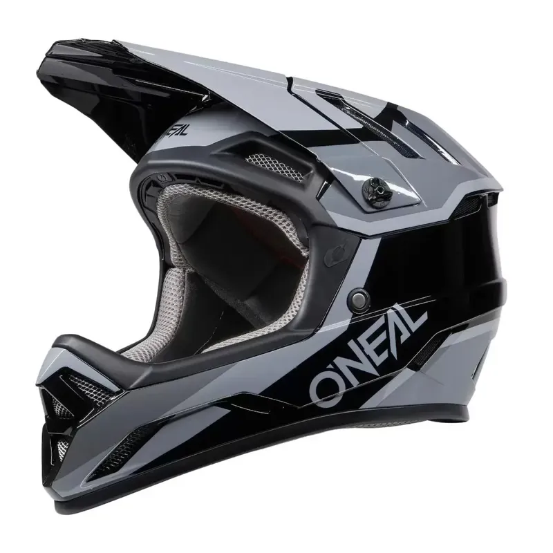 O'Neal Backflip Strike Full Face MTB Helmet in Black and Grey