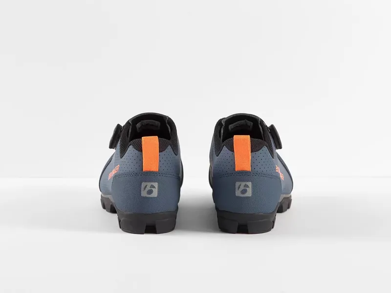 Bontrager Evoke Mountain Bike Shoe in Battleship Blue/Orange-5