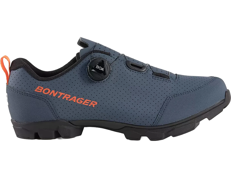 Balfes Bikes Bontrager Evoke Mountain Bike Shoe in Battleship Blue/Orange | Free postage over £30, £10 off first order, price match & 0% finance.