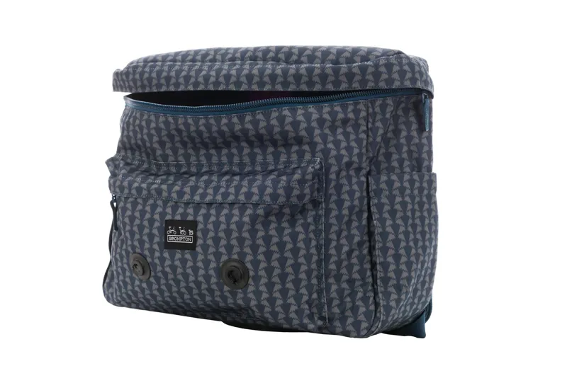 Brompton Liberty Backpack M Jonathan Print in Navy-4