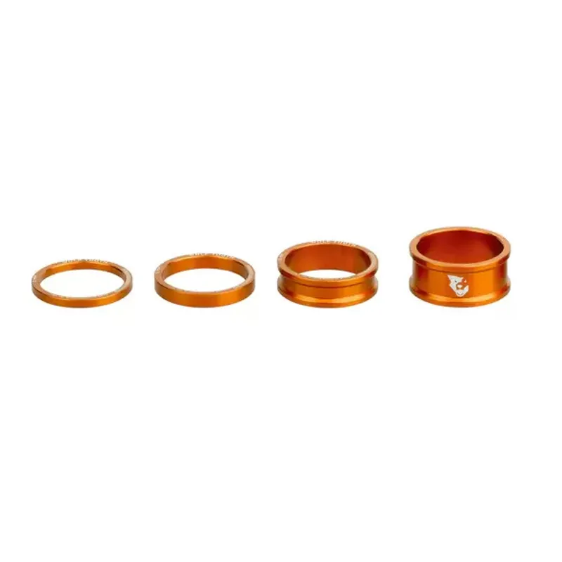 Wolf Tooth Precision Headset Spacers Kit in Orange