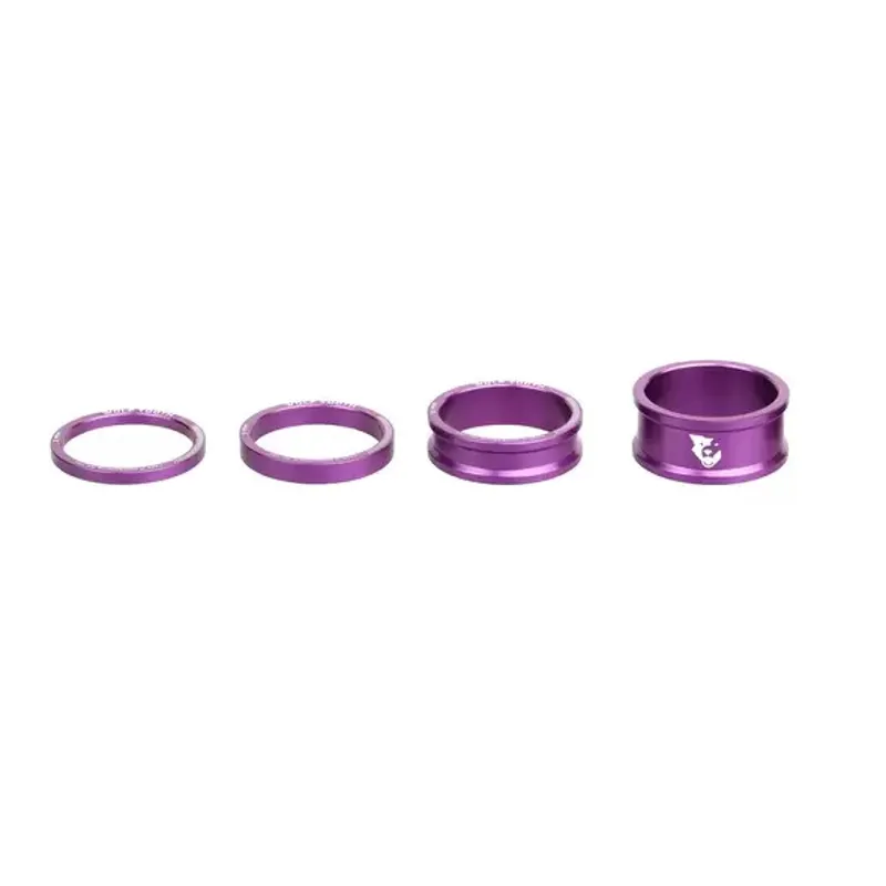Wolf Tooth Precision Headset Spacers Kit in Purple