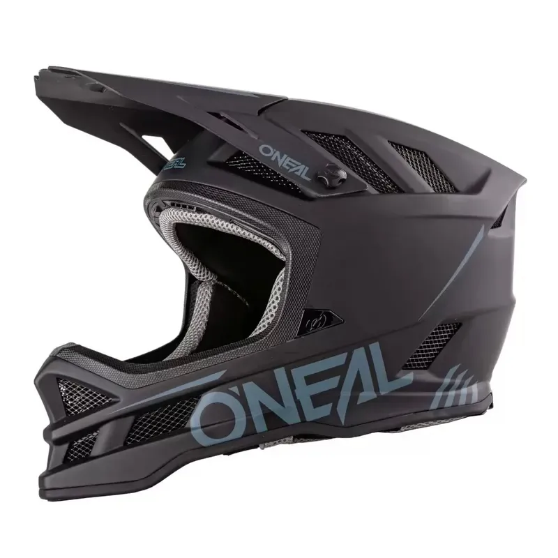 O'Neal Polyacrylite Full Face MTB Helmet in Solid Black