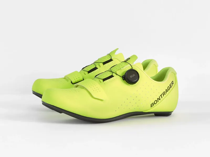 Bontrager Circuit Road Cycling Shoe in Yellow with Shimano 105 R7000 SPD-SL Carbon Pedals-4