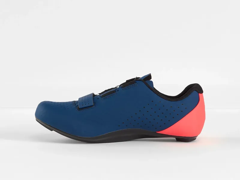 Bontrager Circuit Road Cycling Shoe in Nautical Navy/Coral Pink with Shimano 105 SPD-SL Pedals-2