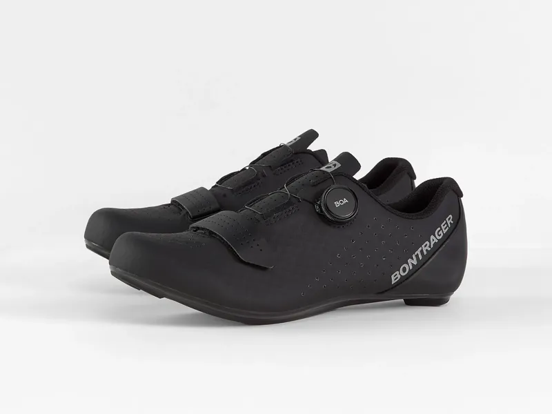 Bontrager Circuit Road Cycling Shoe in Black with Shimano 105 R7000 SPD-SL Carbon Pedals -4