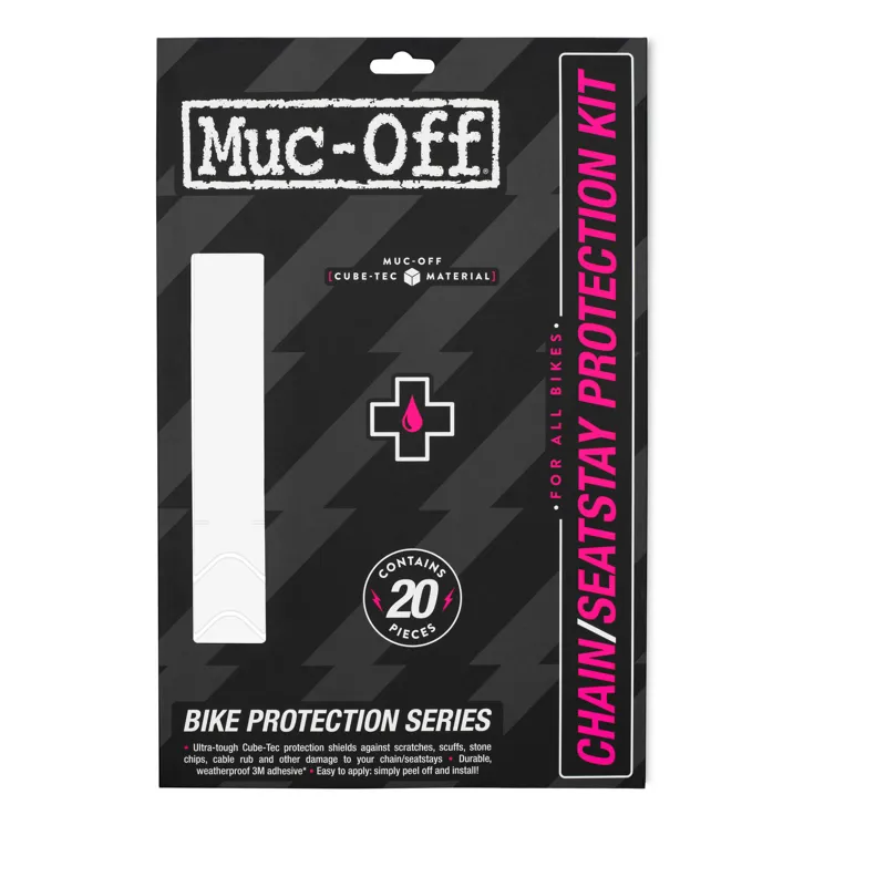 Muc-Off Chainstay Protection Kit in Clear Gloss