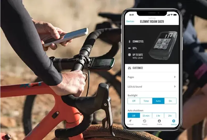 Wahoo ELEMNT ROAM GPS Bike Computer Bundle with TICKR HR Monitor Ex Display-1