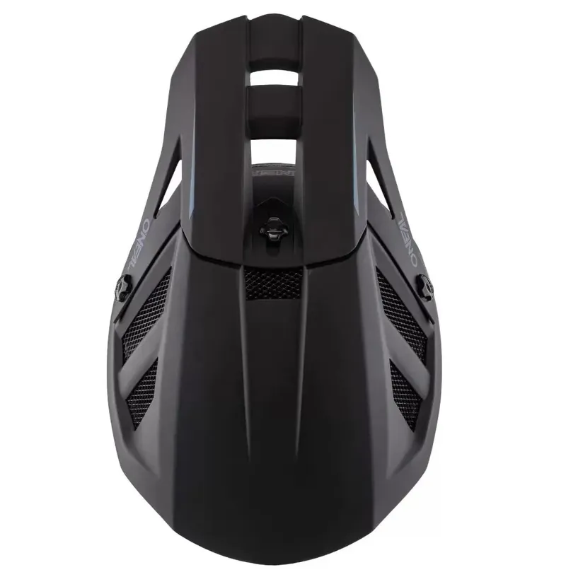 O'Neal Polyacrylite Full Face MTB Helmet in Solid Black-1