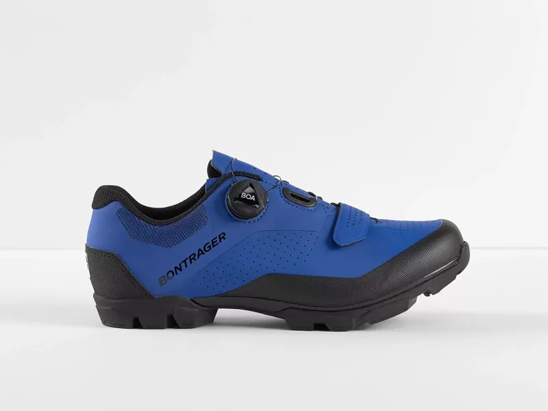 Bontrager Foray Gravel MTB Shoe in Royal Blue with Shimano M540 SPD Clipless Pedals in Black 9/16 inches-1
