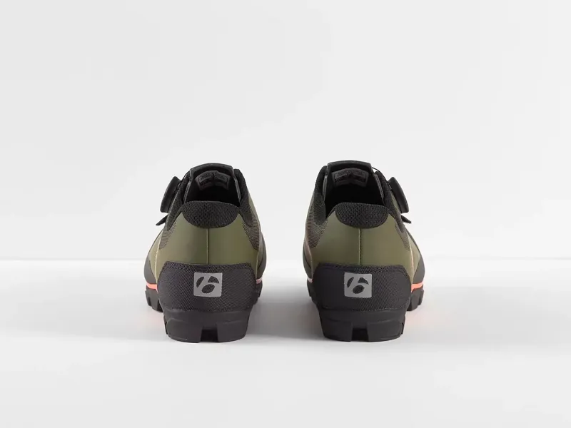 Bontrager Foray Gravel MTB Shoe in Green/Orange with Shimano M540 SPD Pedals-6