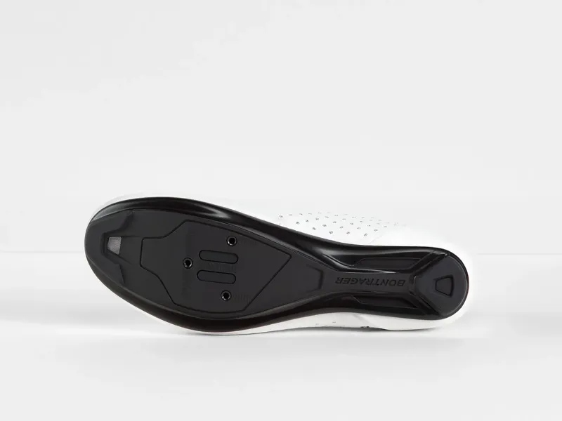 Bontrager Circuit Road Cycling Shoe in White with Shimano R550 Spd-Sl Road Pedal Bundle-3
