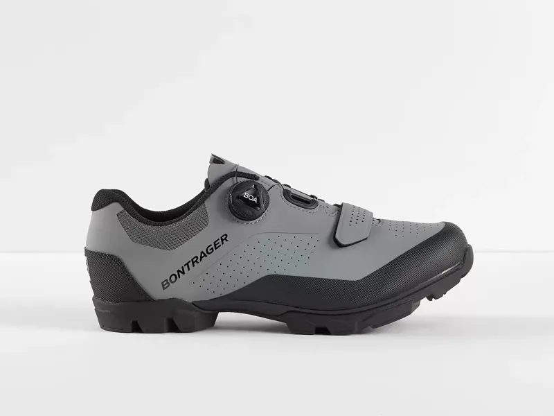 Bontrager Foray Gravel MTB Shoe in QuickSilver/Black with Shimano M540 SPD Pedals-1