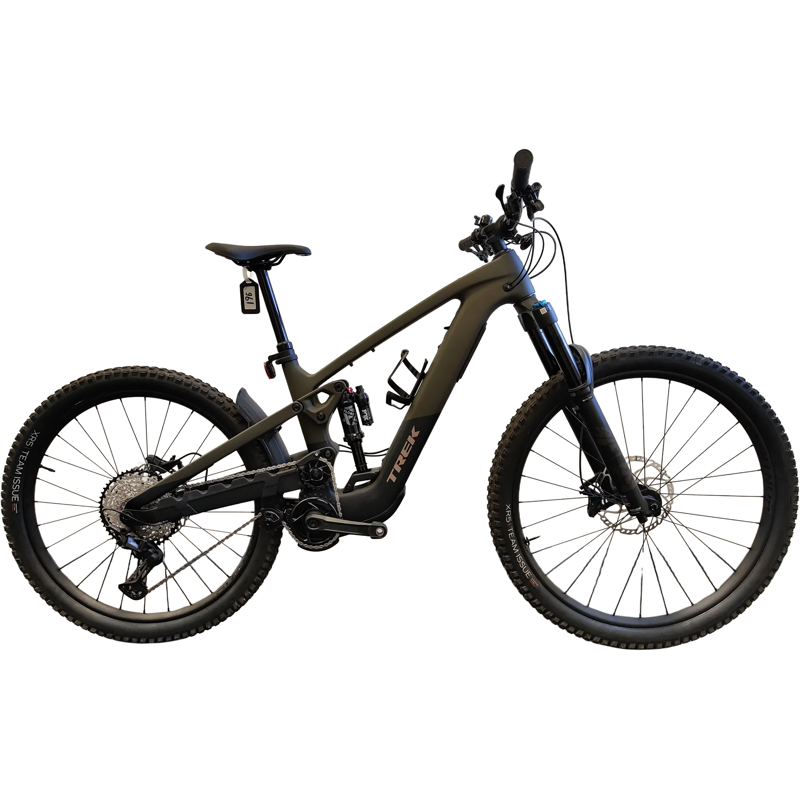 Balfes Bikes EX DISPLAY Trek Slash+ 9.7 SLX/XT Electric Full Suspension Mountain Bike Medium 2025 in Olive Drab | Free postage over £30, £10 off first order, price match & 0% finance.
