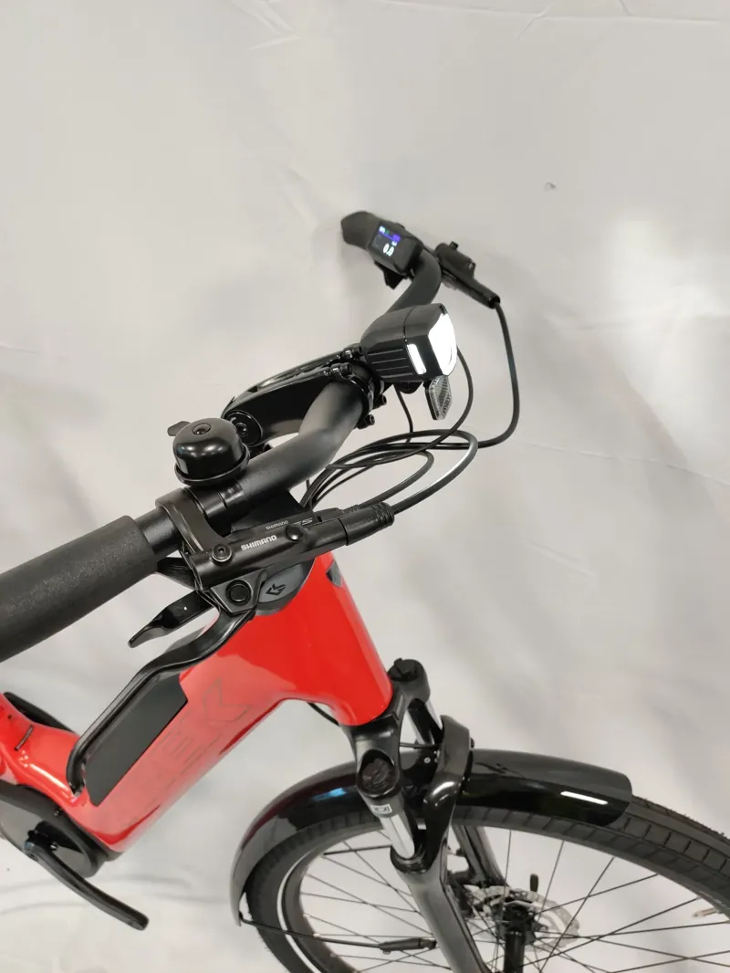 EX DISPLAY Trek Verve+ 3 800Wh Lowstep Electric Hybrid Bike Large 2026 in Lava Red-2