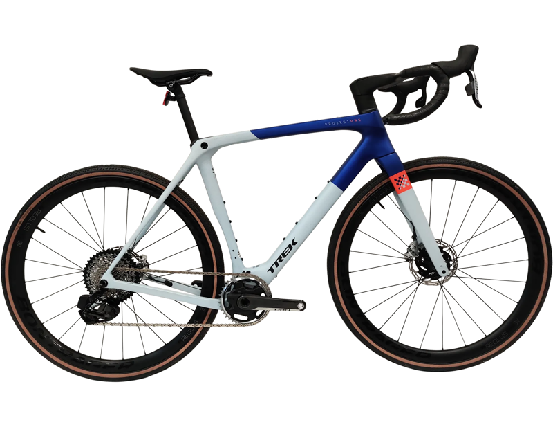 Balfes Bikes EX DISPLAY Trek Checkmate SLR 8 AXS Gravel Bike Size ML 2025 in Matte Hex Blue Plasma Grey | Free postage over £30, £10 off first order, price match & 0% finance.