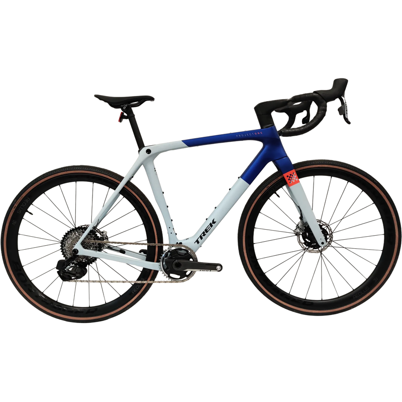 Balfes Bikes EX DISPLAY Trek Checkmate SLR 8 AXS Gravel Bike Size ML 2025 in Matte Hex Blue Plasma Grey | Free postage over £30, £10 off first order, price match & 0% finance.