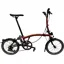 EX DEMO Brompton P Line 4 speed Mid handlebar Extended seatpost Folding Bike 2026 in Flame Lacquer 