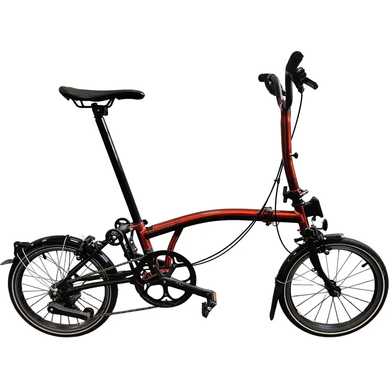 Balfes Bikes EX DEMO Brompton P Line 4 speed Mid handlebar Extended seatpost Folding Bike 2026 | Free postage over £30, £10 off first order, price match & 0% finance.