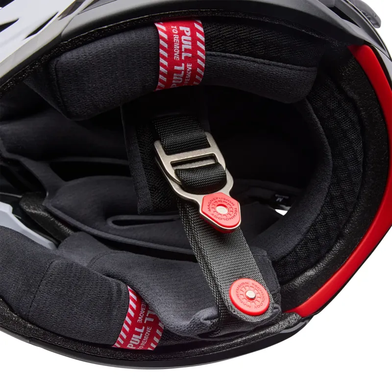 Bell Full-10 Spherical Peak Full Face Helmet in White-9