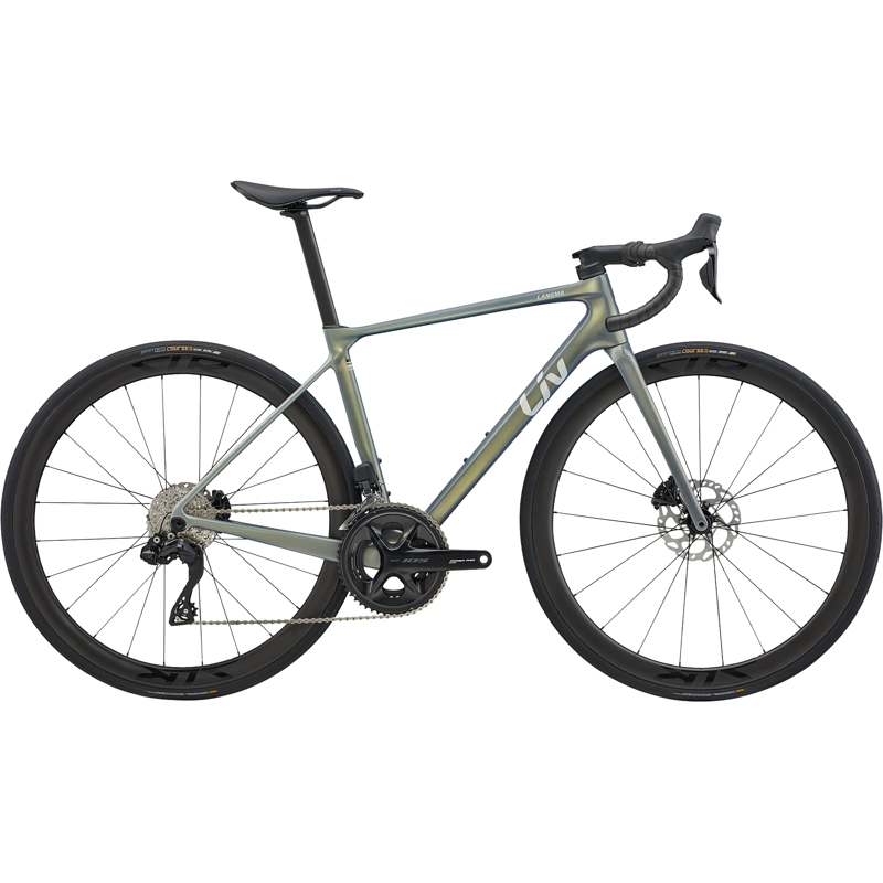 Balfes Bikes Liv Langma Advanced Pro 1 Di2 Women's Road Bike 2025 in Aurora Noise | Free postage over £30, £10 off first order, price match & 0% finance.