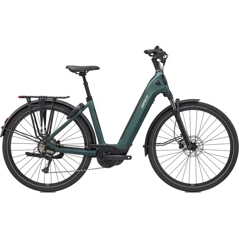 Balfes Bikes Giant NewTour E+ 3 LST 500Wh Electric Hybrid Bike 2027 in Kelp Forest | Free postage over £30, £10 off first order, price match & 0% finance.