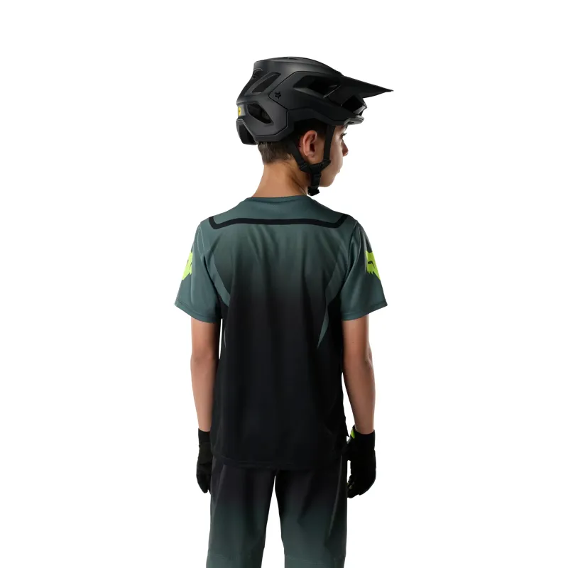 Fox Youth Ranger Short Sleeve Jersey Foundry in Sage-3