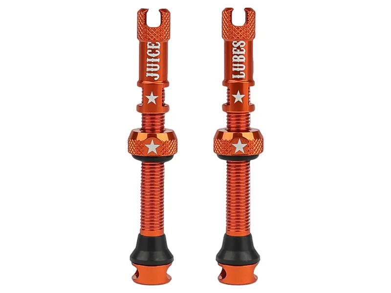 Juice Lubes Tubeless Valves 48mm in Orange