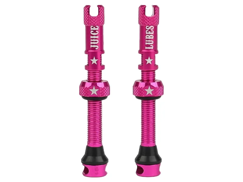 Juice Lubes Tubeless Valves 48mm in Pink