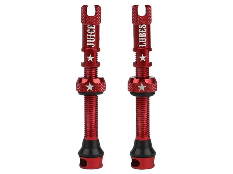 Juice Lubes Tubeless Valves 48mm in Red