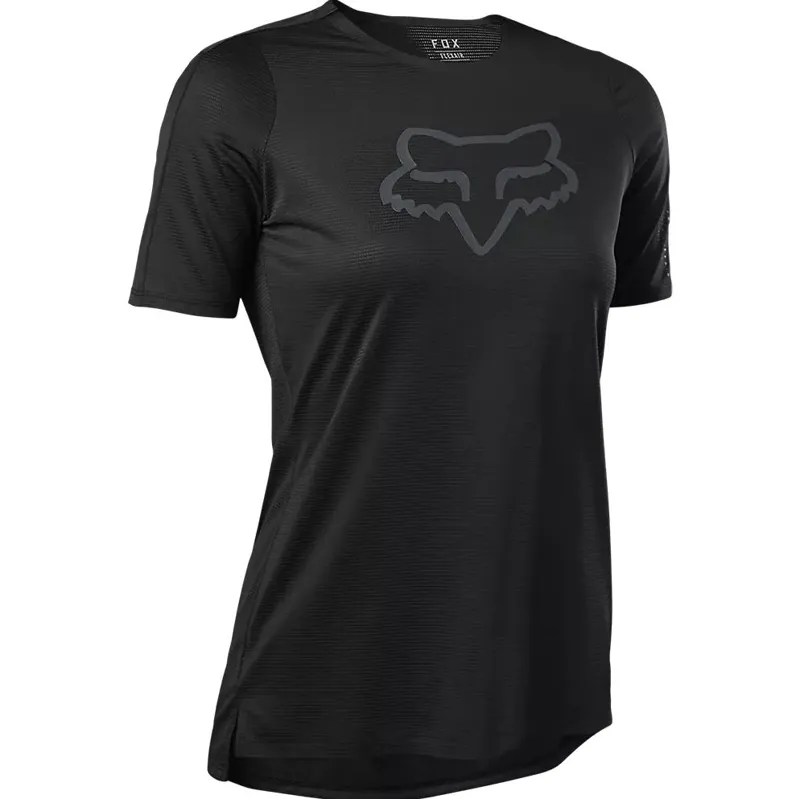 Fox Racing Women's Flexair Short Sleeve Jersey in Black